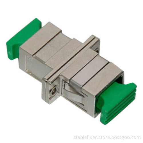 SC-SC Simplex Fiber-optic Adapter, Available in Simplex and Duplex Type Metal and Plastic Version